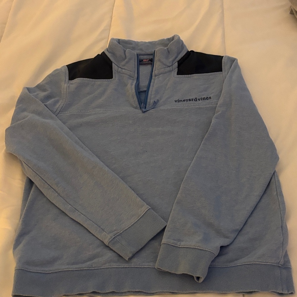 Vineyard Vines Light Blue Zip-Up Sweatshirt